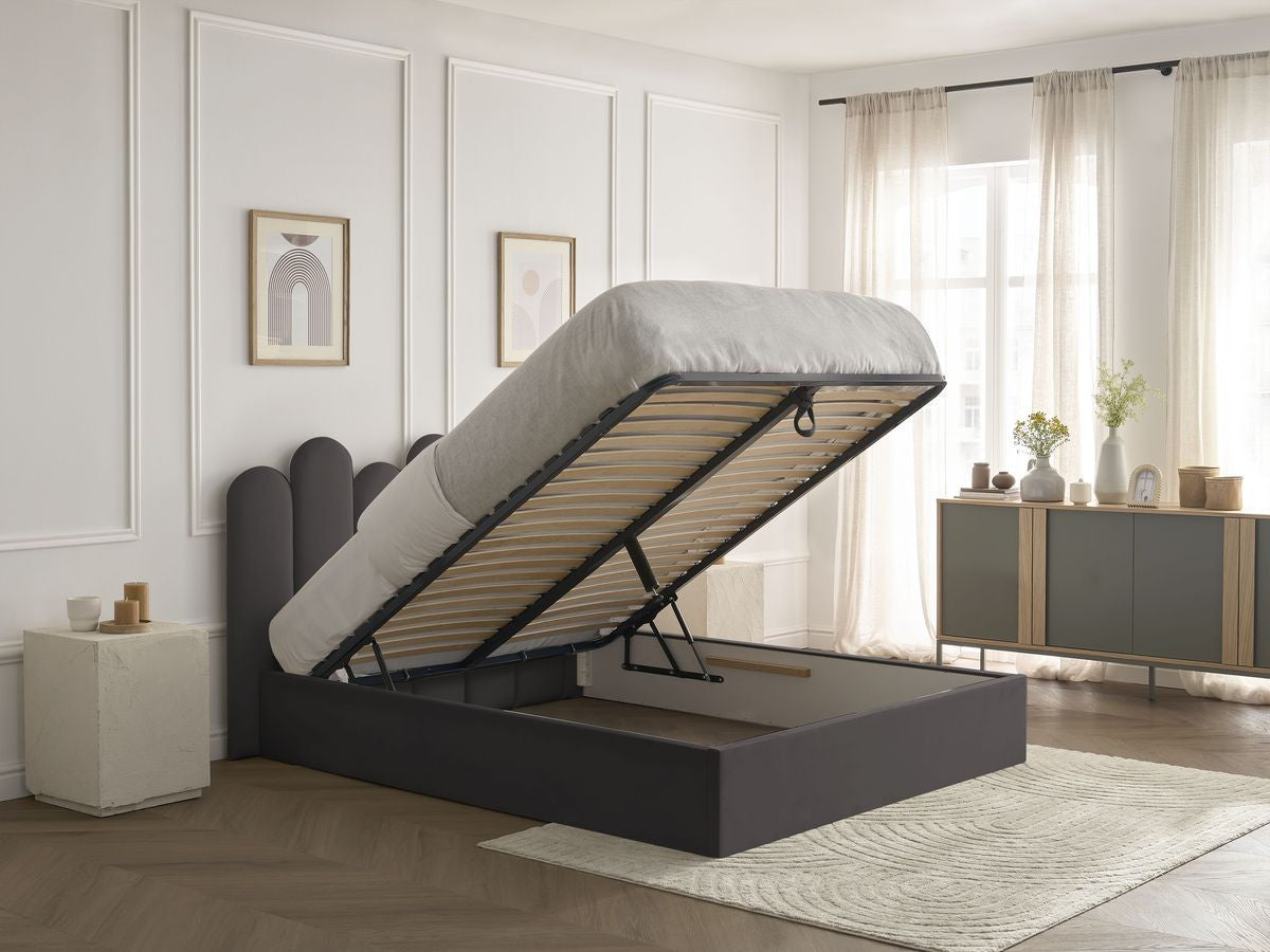Lit coffre BADJA velours