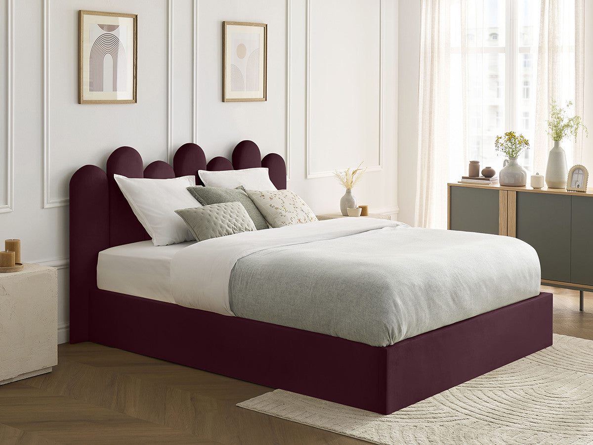 Lit coffre BADJA velours