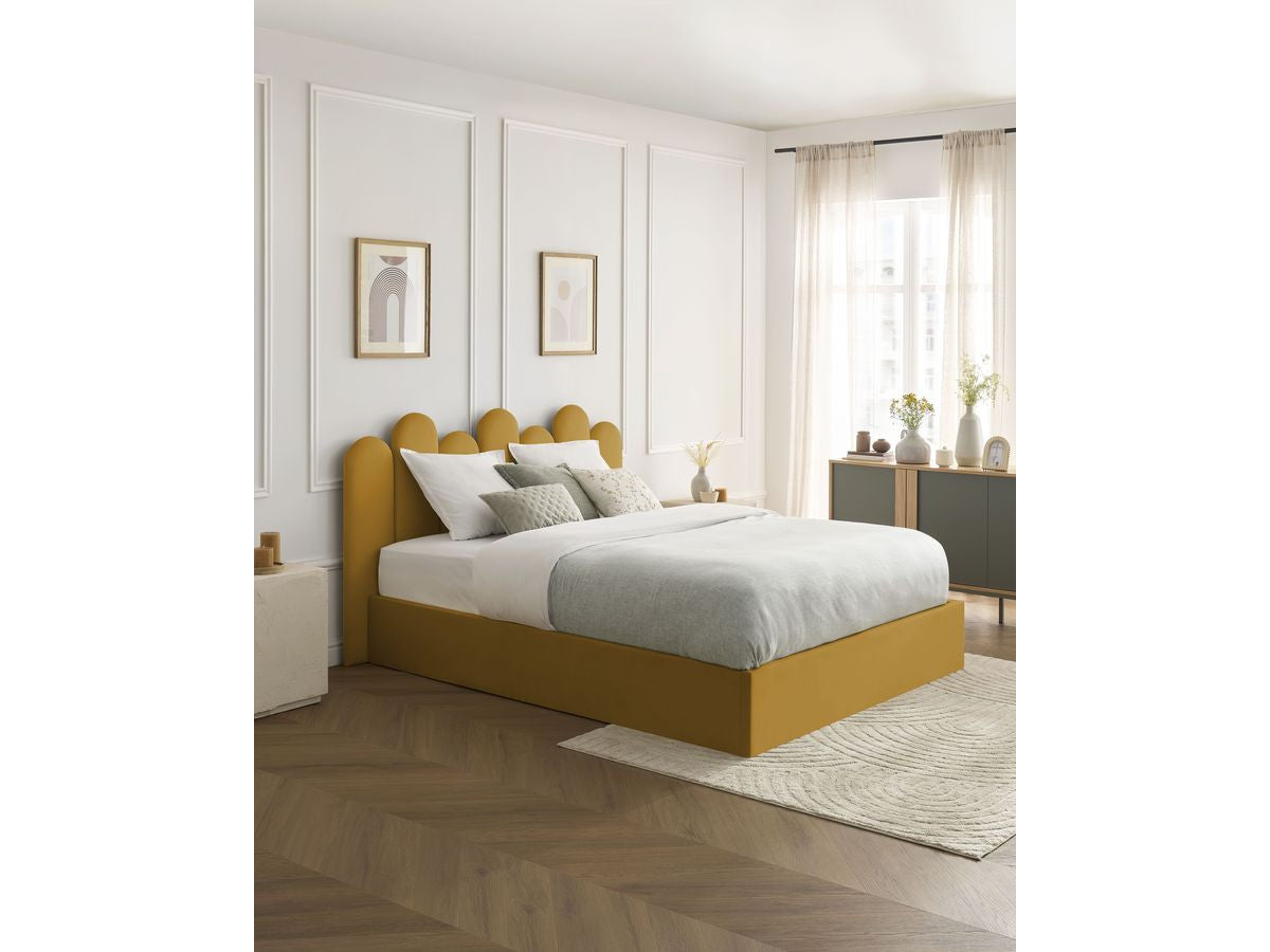 Lit coffre BADJA velours