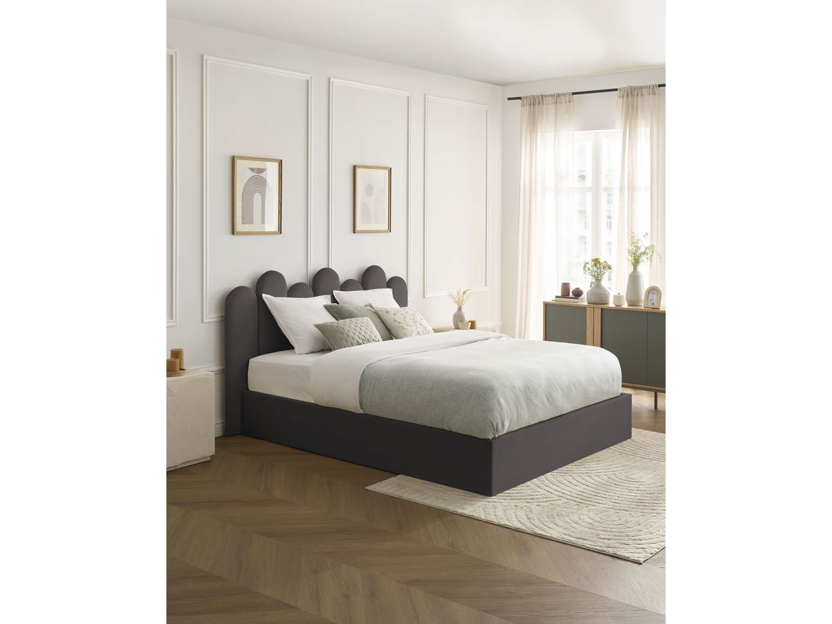 Lit coffre BADJA velours