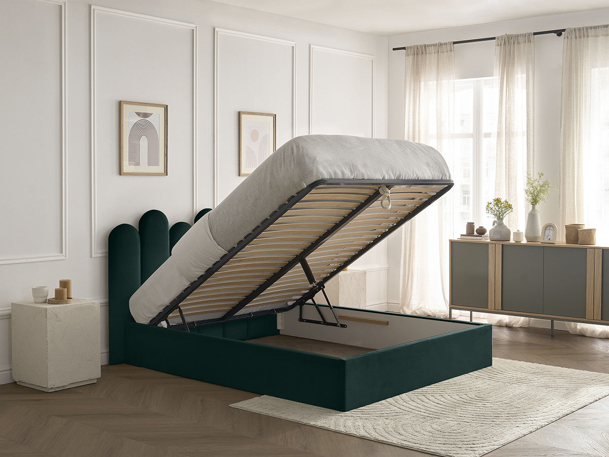 Lit coffre BADJA velours