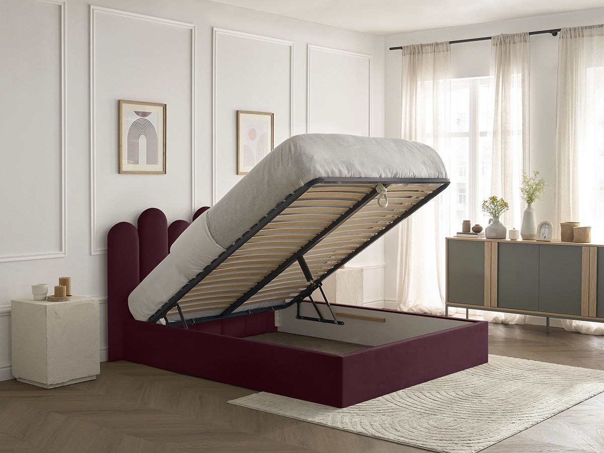 Lit coffre BADJA velours