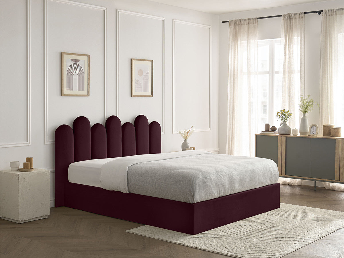 Lit coffre BADJA velours
