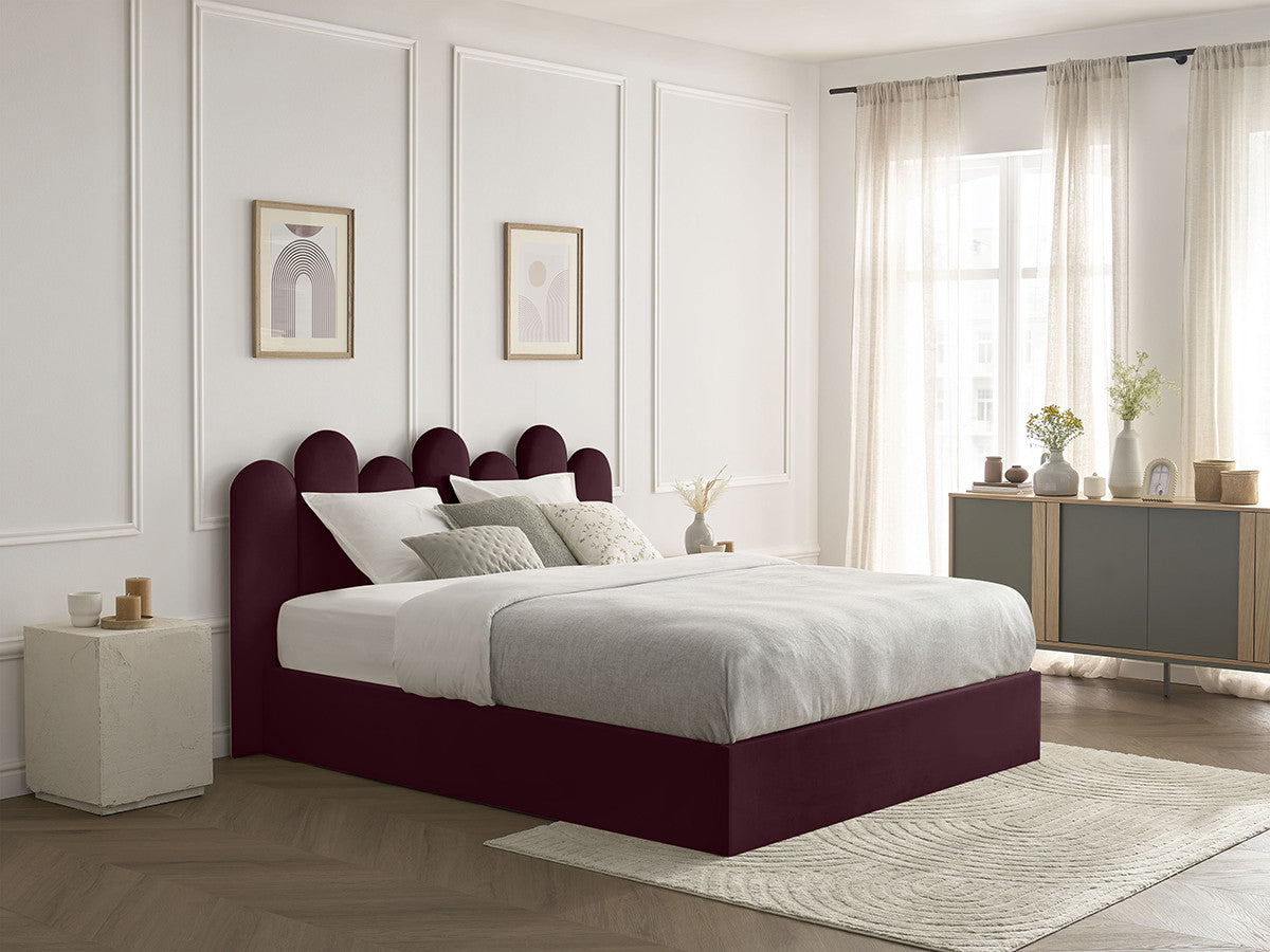 Lit coffre BADJA velours