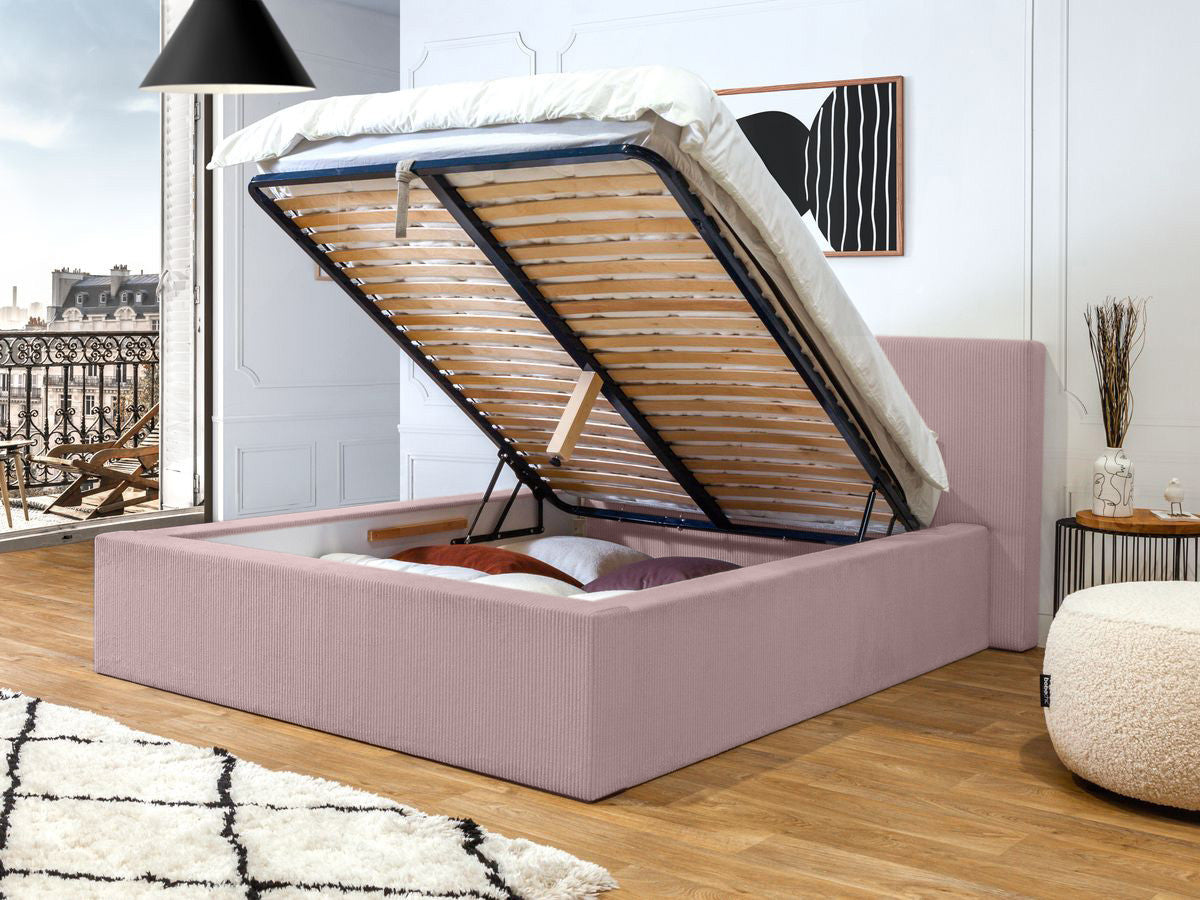 Lit coffre NIHAD rangement XL