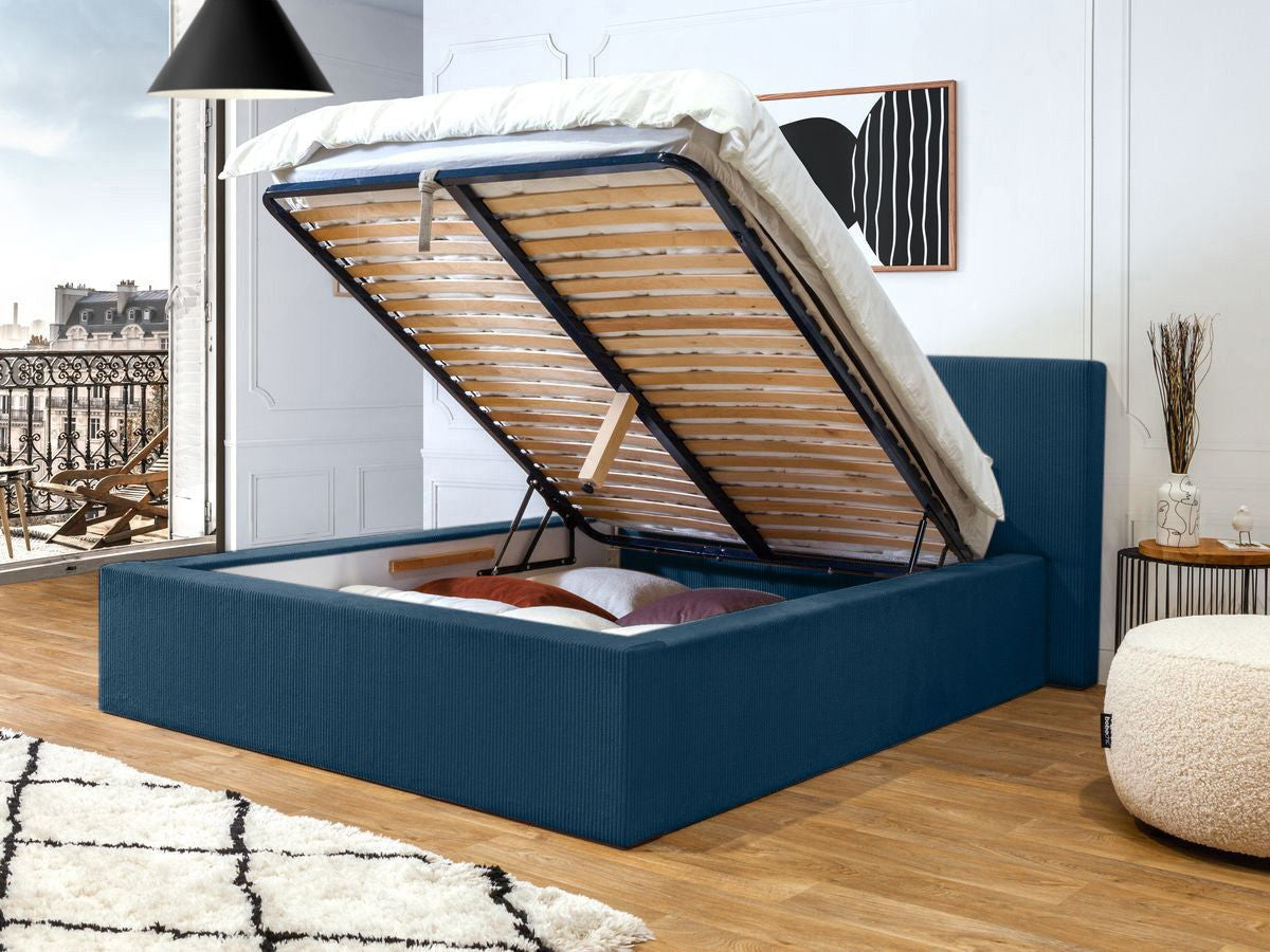Lit coffre NIHAD rangement XL