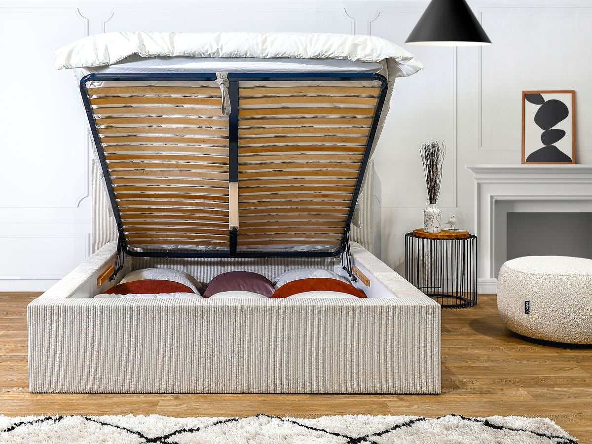 Lit coffre NIHAD rangement XL