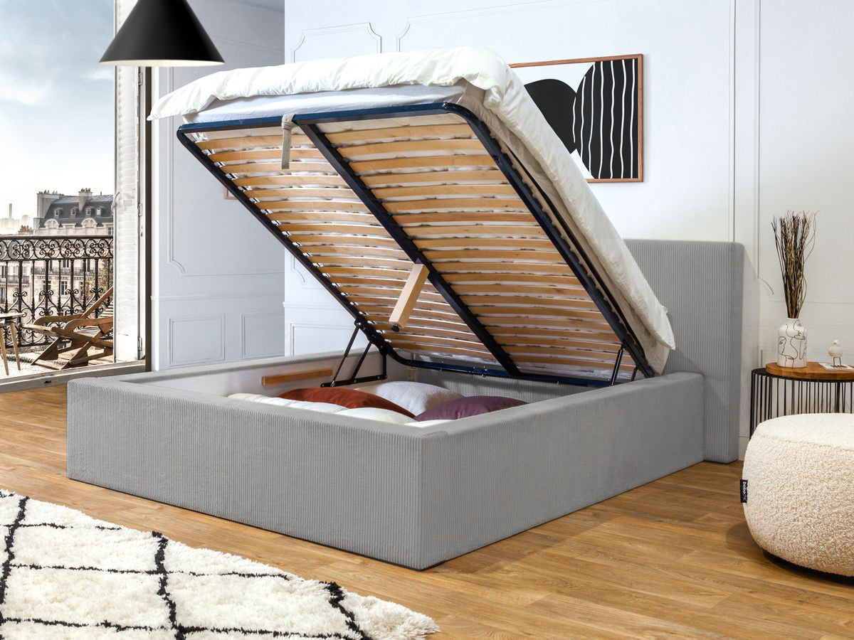 Lit coffre NIHAD rangement XL
