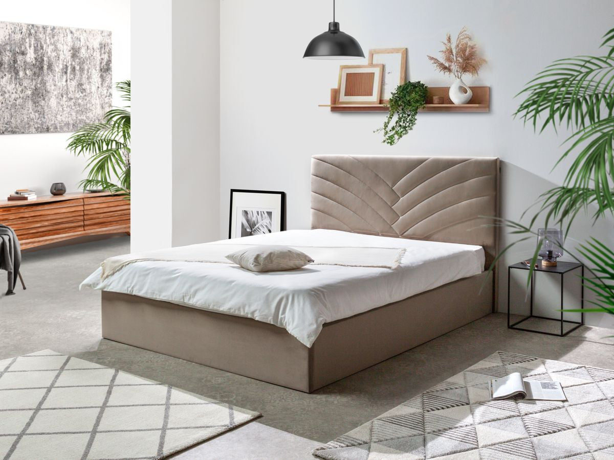 Lit coffre PALMYRE Velours