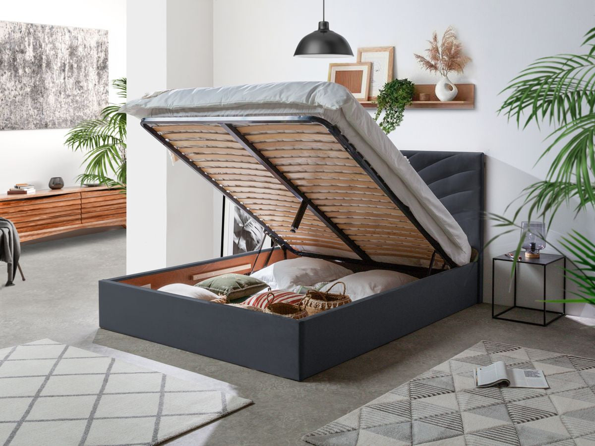 Lit coffre PALMYRE Velours