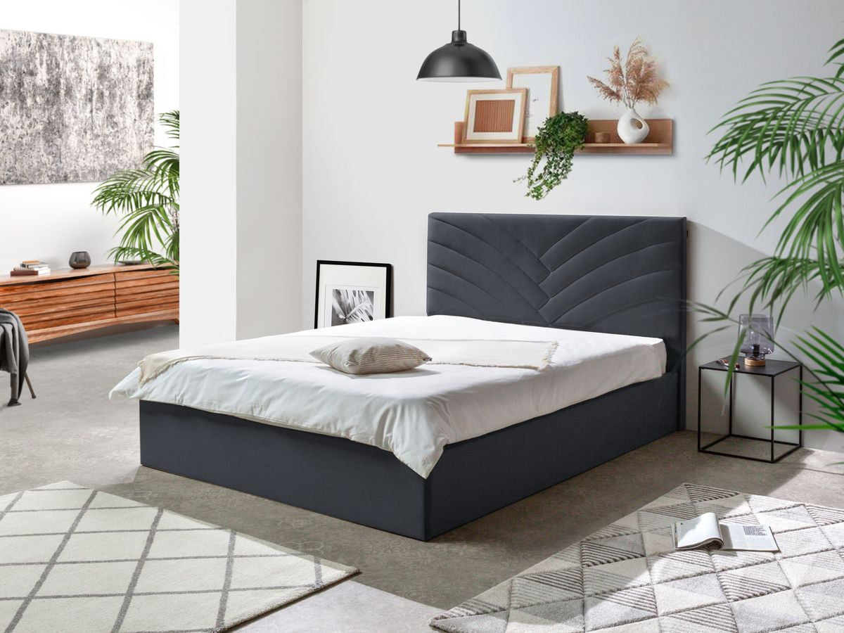 Lit coffre PALMYRE Velours