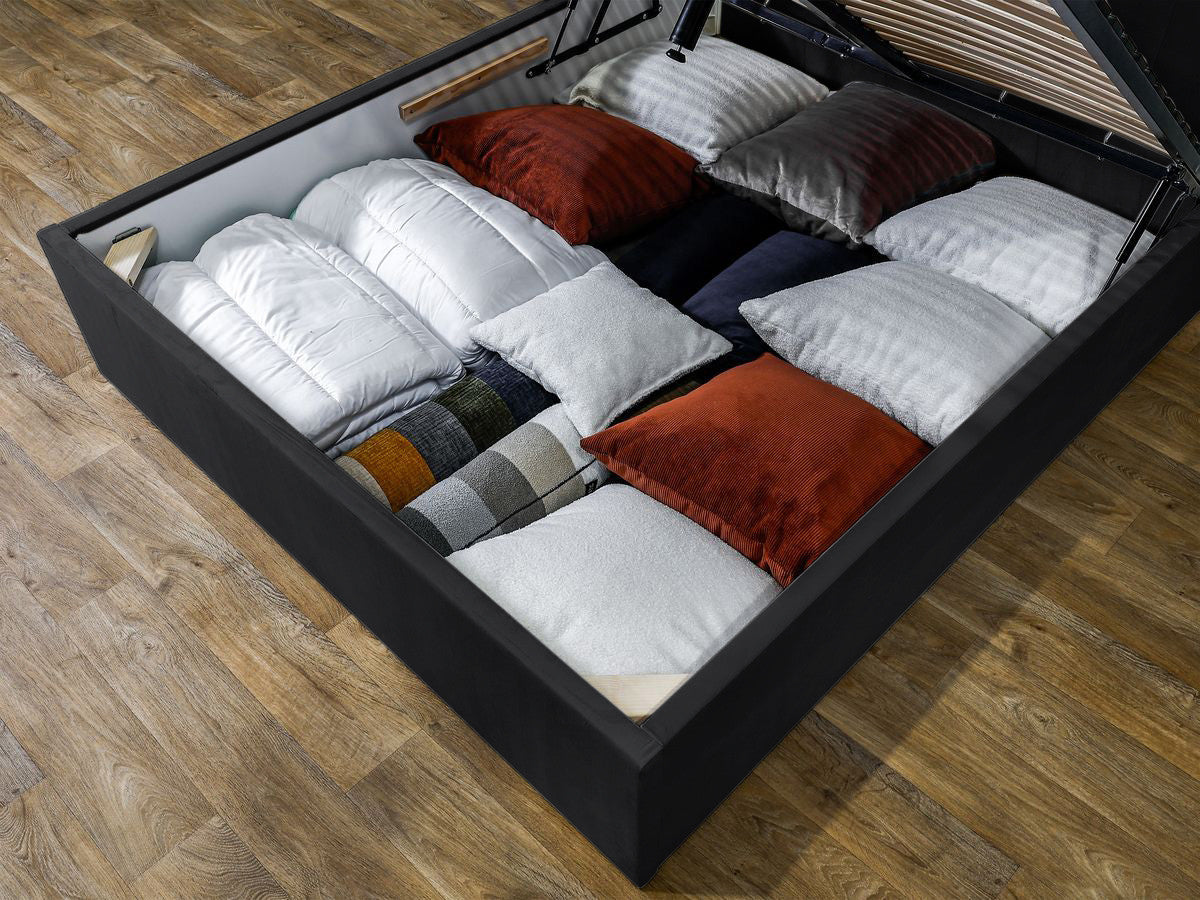 Lit coffre VIVARA rangement XL