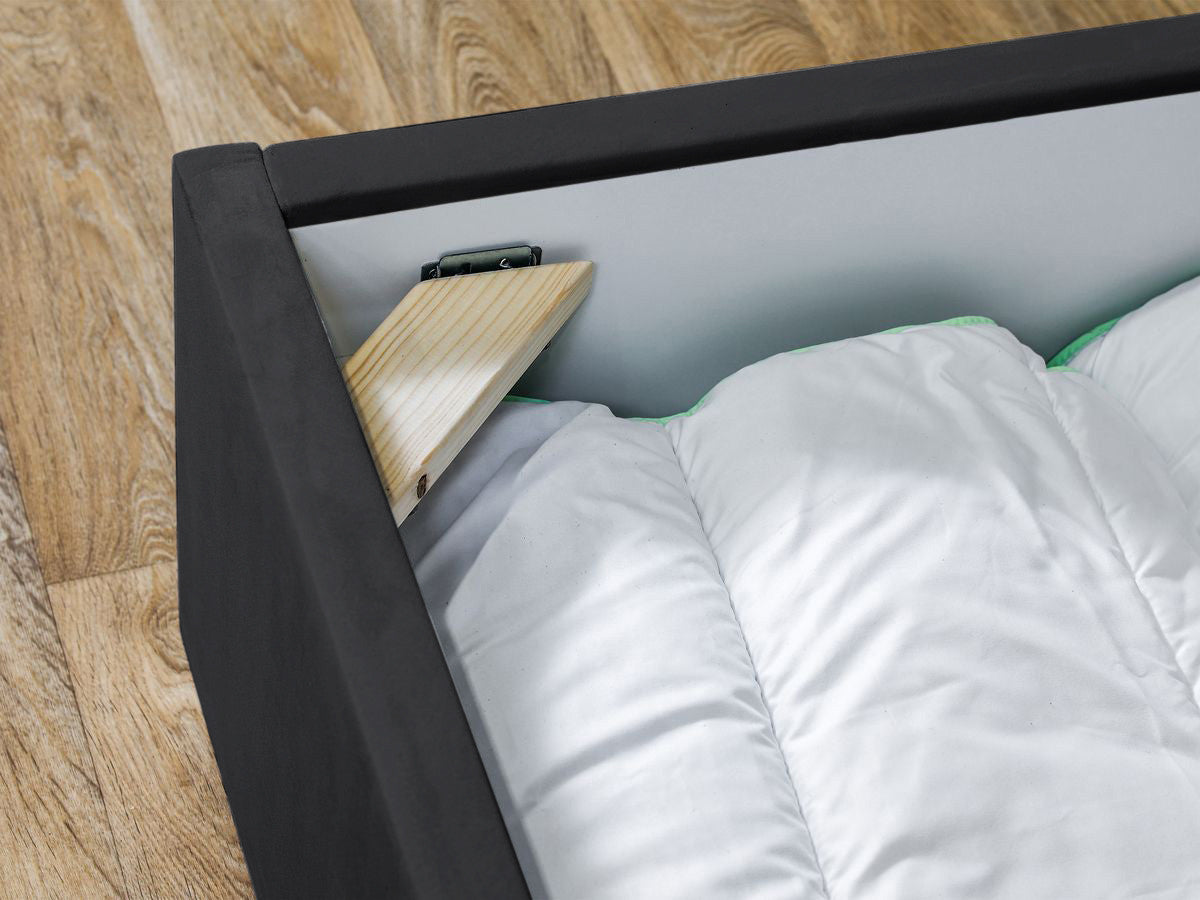 Lit coffre VIVARA rangement XL