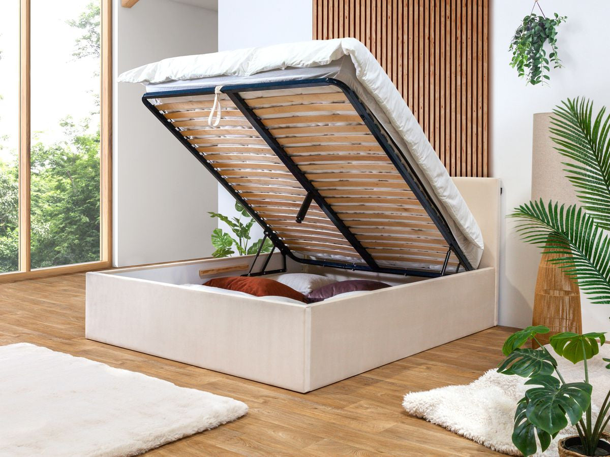 Lit coffre VIVARA rangement XL