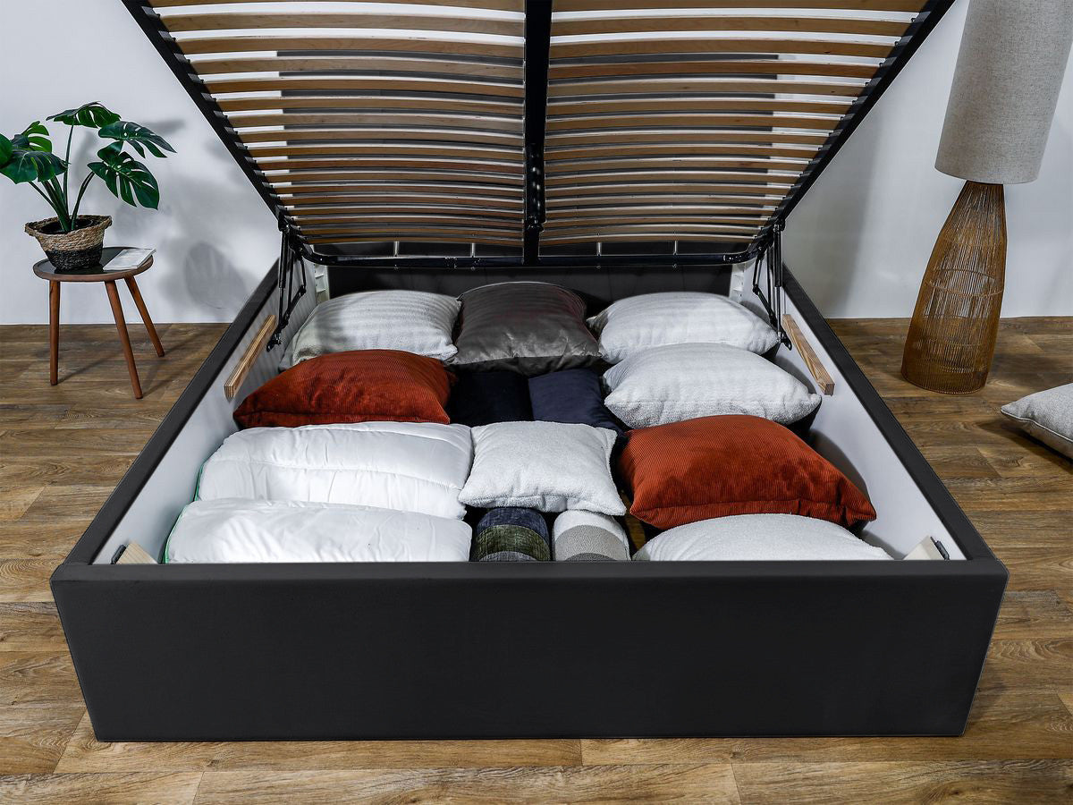 Lit coffre VIVARA rangement XL