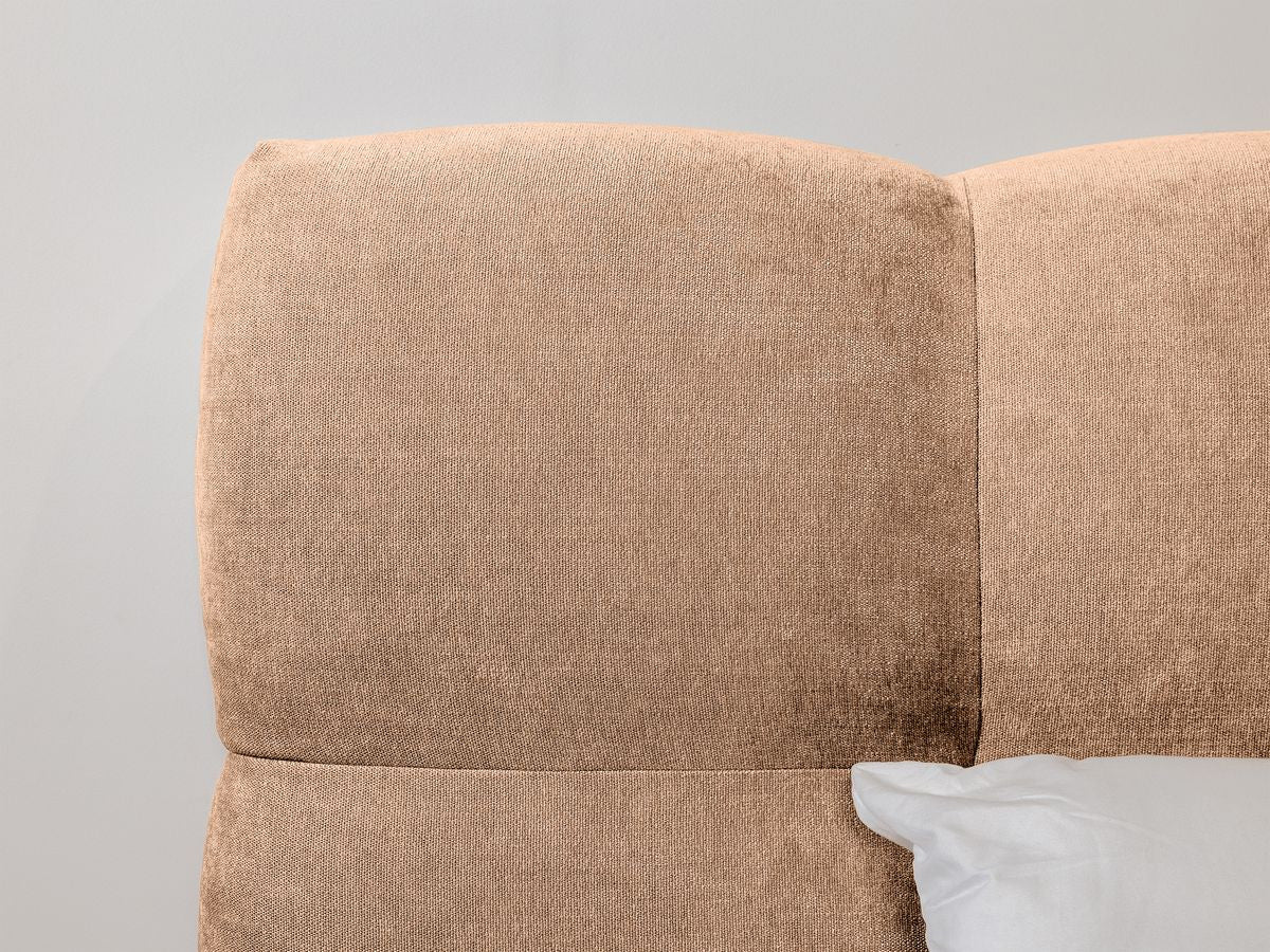 Lit KUMO lattes massives pieds en bois naturel