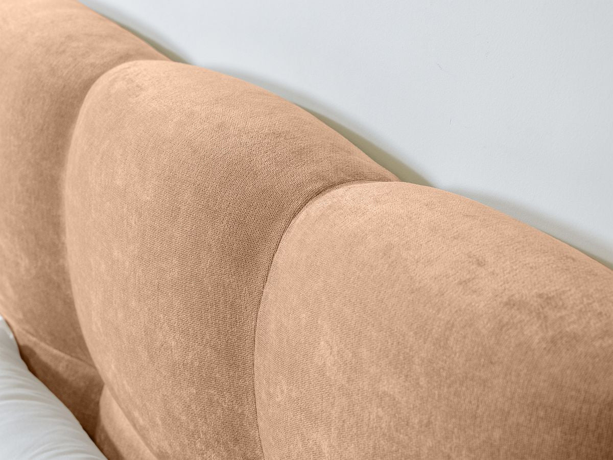 Lit KUMO lattes massives pieds en bois naturel