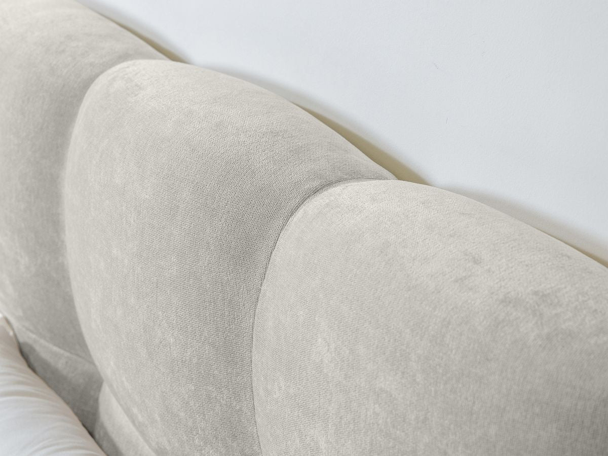 Lit KUMO lattes massives pieds en bois naturel