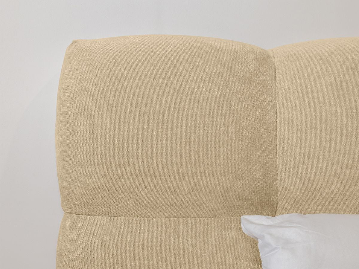 Lit KUMO lattes massives pieds en bois naturel