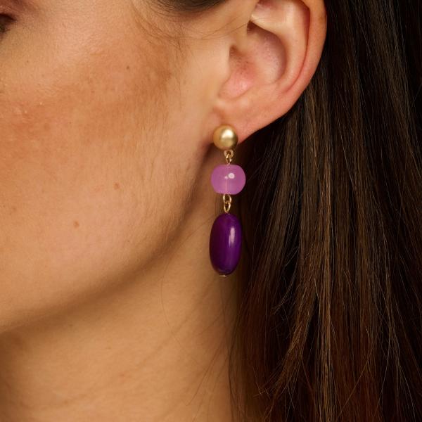 Boucles - Denne D'Oreilles Mauve