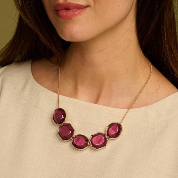 Collier - Kolli Aubergine