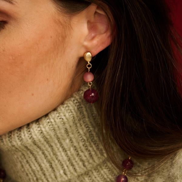 Boucles - Pan87 D'Oreilles Aubergine
