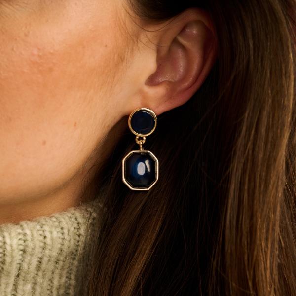 Boucles - Kolli D'Oreilles Bleu Foncée