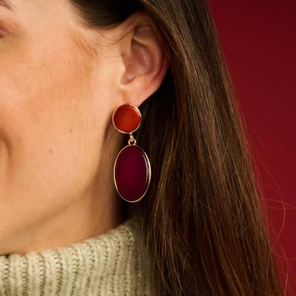 Boucles - Kirana D'Oreilles Orange