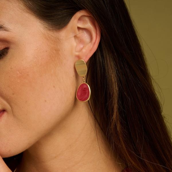 Boucles - Ximon D'Oreilles Fuchsia