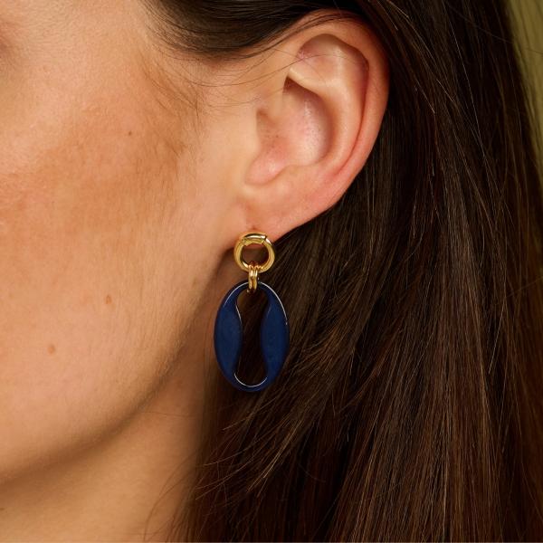 Boucles - Dalon D'Oreilles Bleu Foncée
