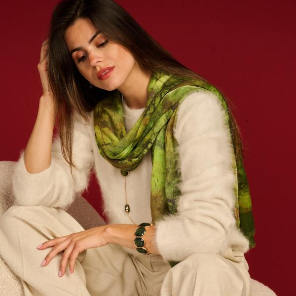 Écharpe - Lcscarves204 Verte