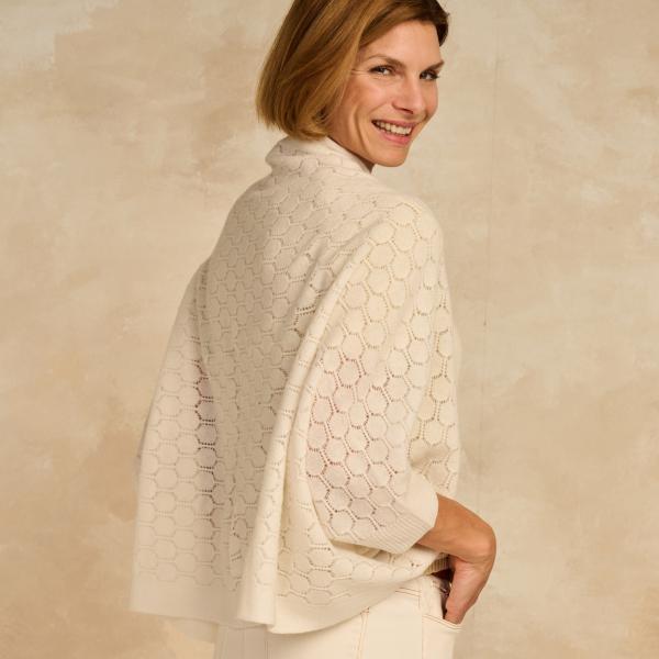 Poncho - Lcponcho3 Ecru