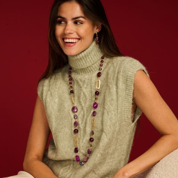 Collier - Pan86 Aubergine