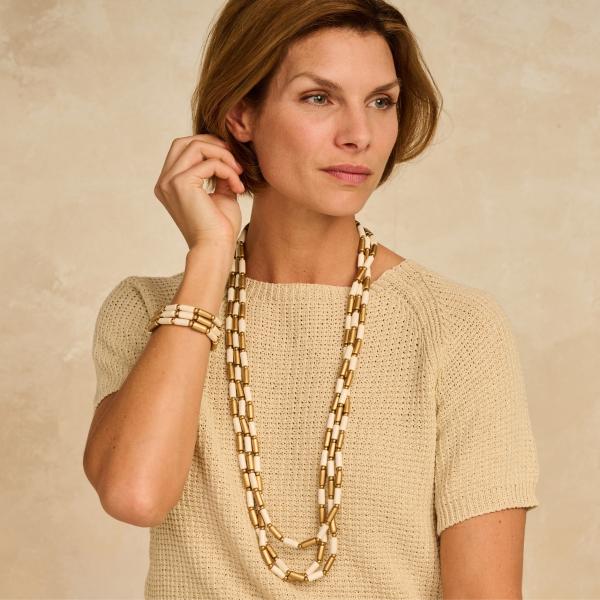 Collier - Urena Doré/Ecru