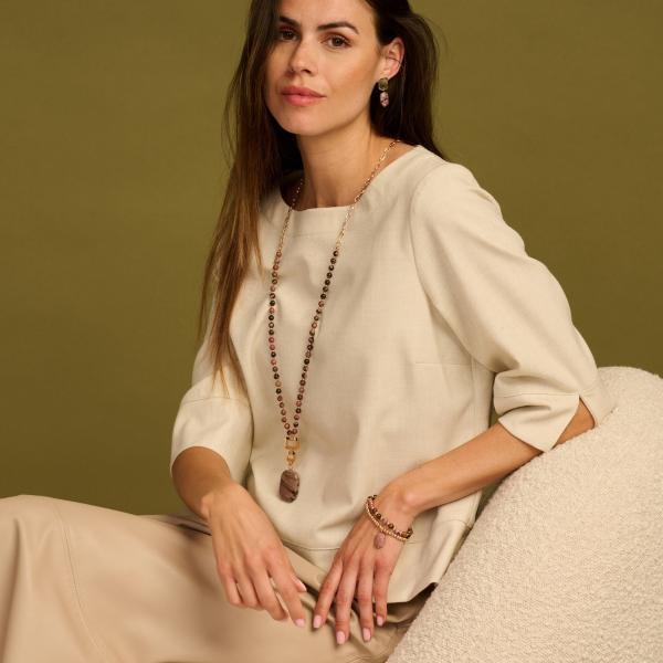 Collier - Oda Vieux Rose