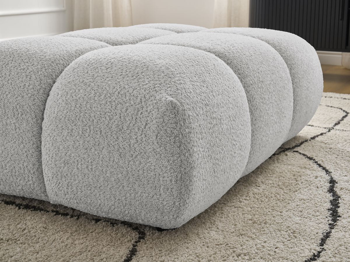 Pouf ALYA tissu bouclette