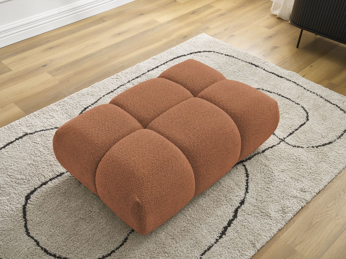 Pouf ALYA tissu bouclette