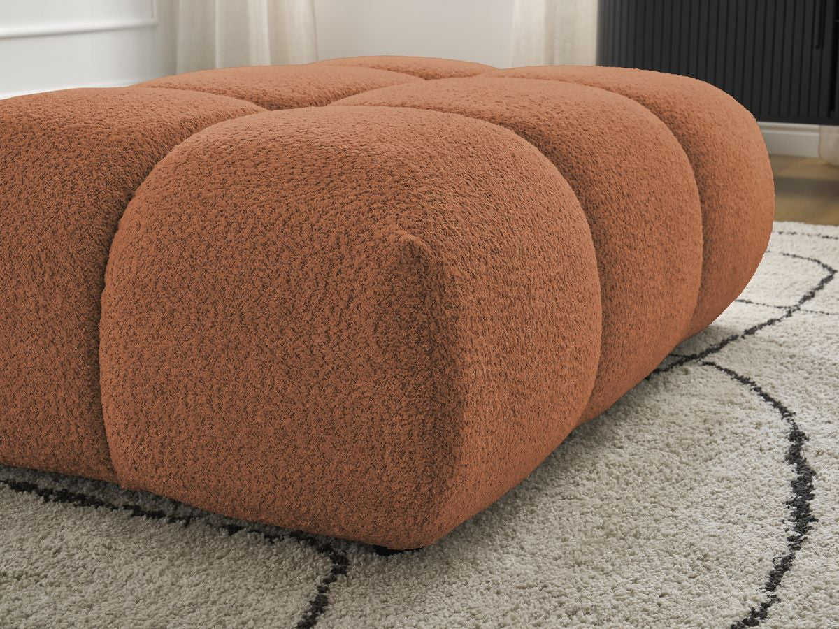 Pouf ALYA tissu bouclette