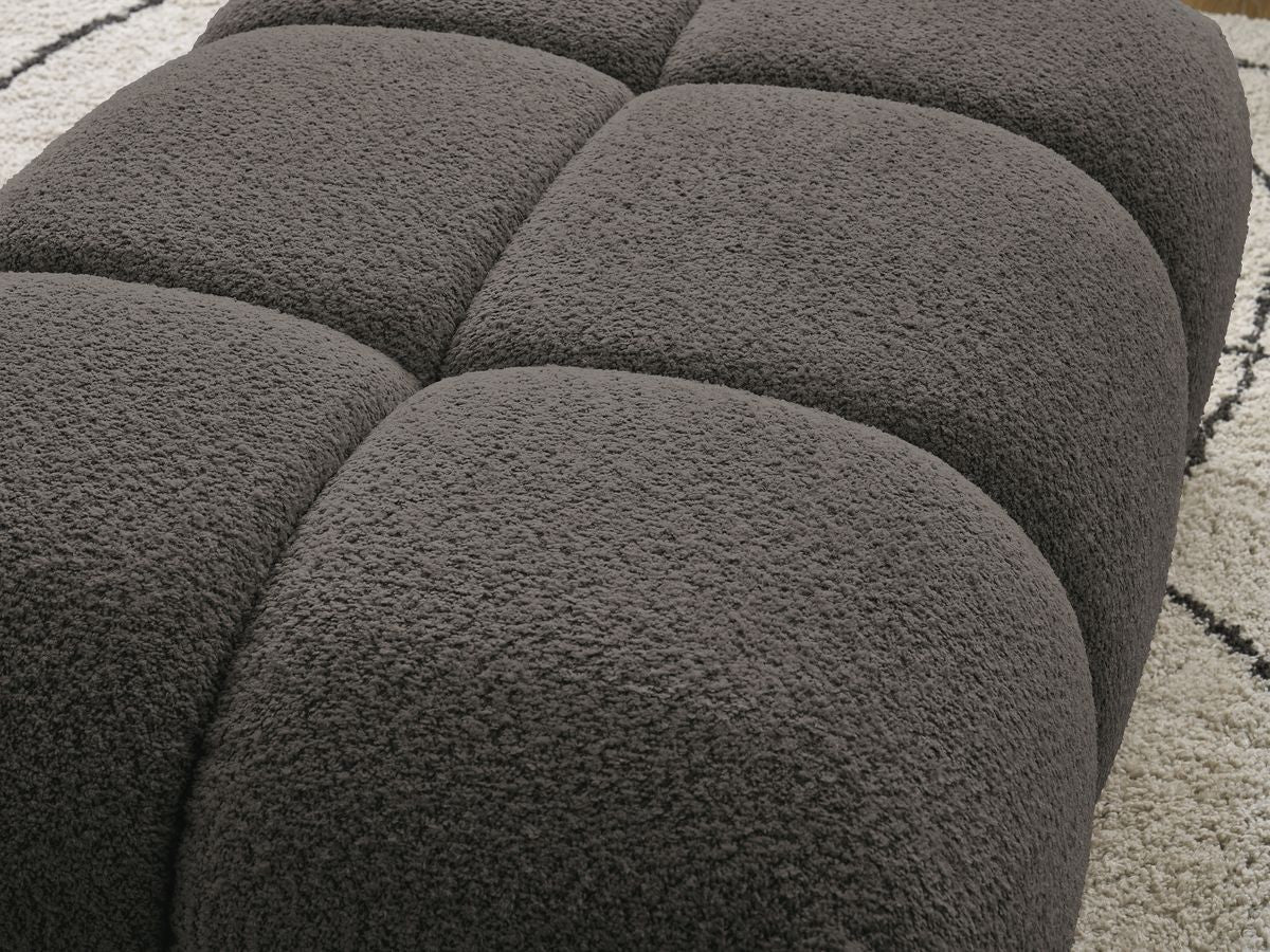 Pouf ALYA tissu bouclette