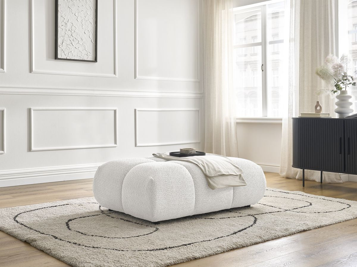 Pouf ALYA tissu bouclette