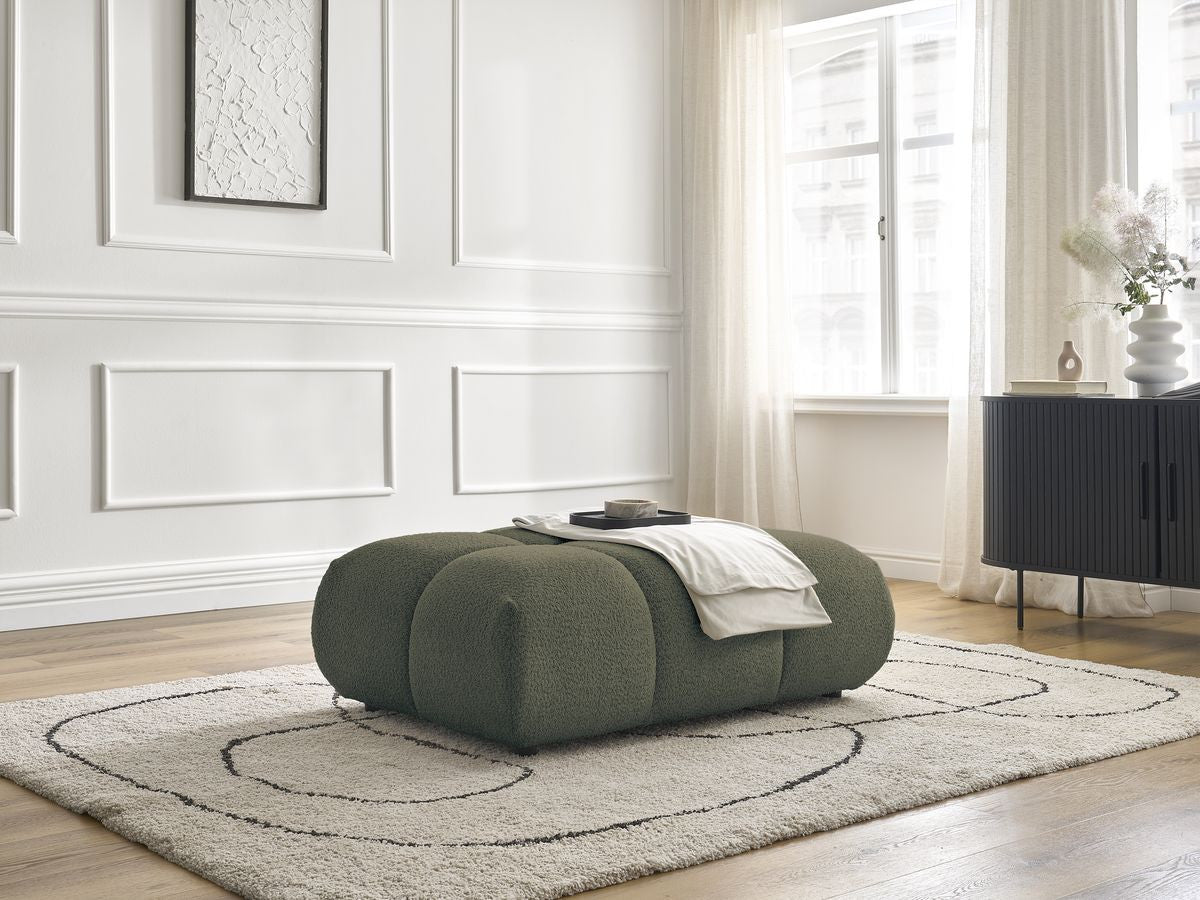 Pouf ALYA tissu bouclette
