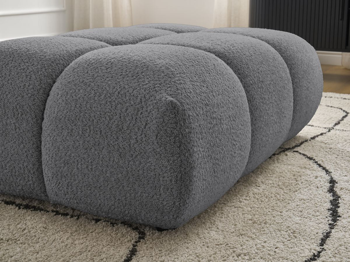 Pouf ALYA tissu bouclette