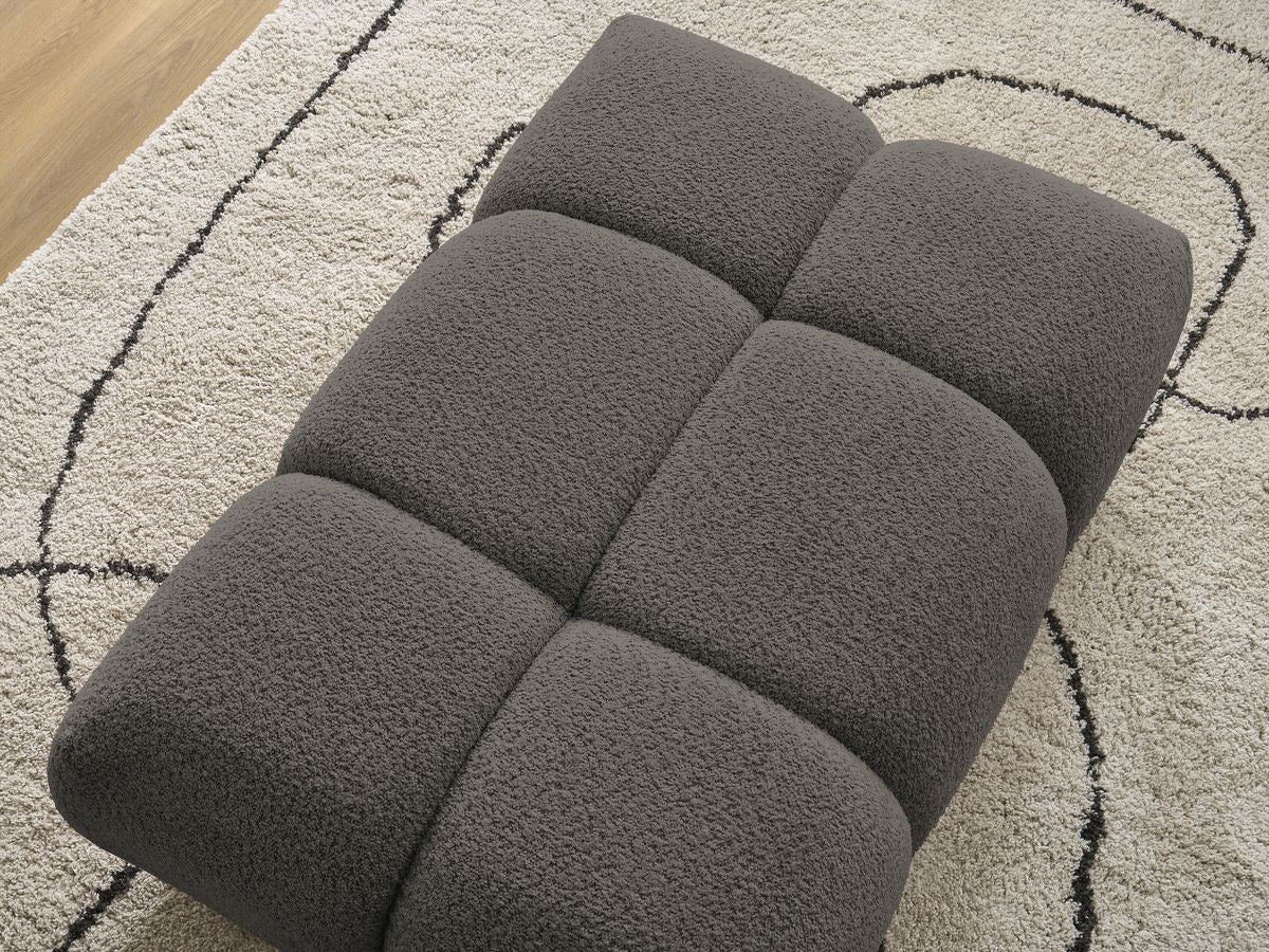 Pouf ALYA tissu bouclette