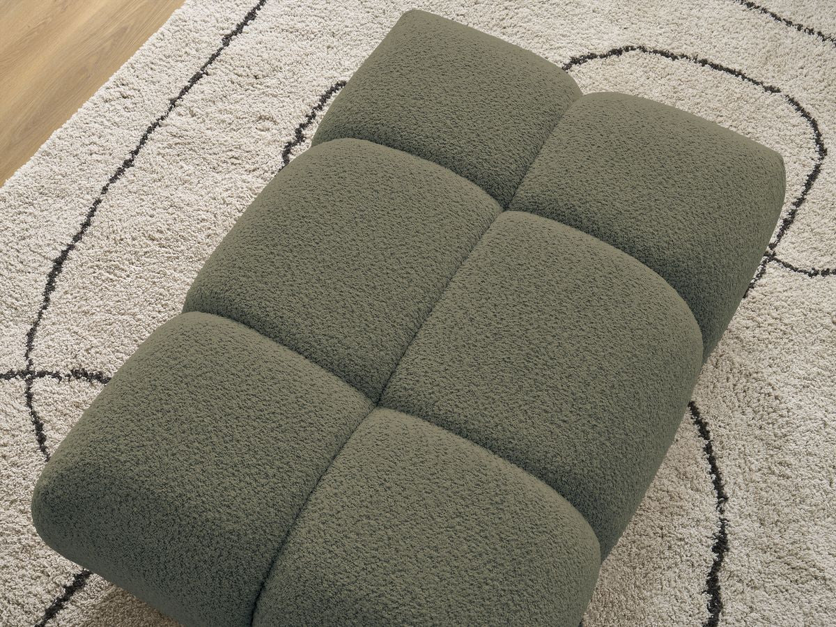 Pouf ALYA tissu bouclette
