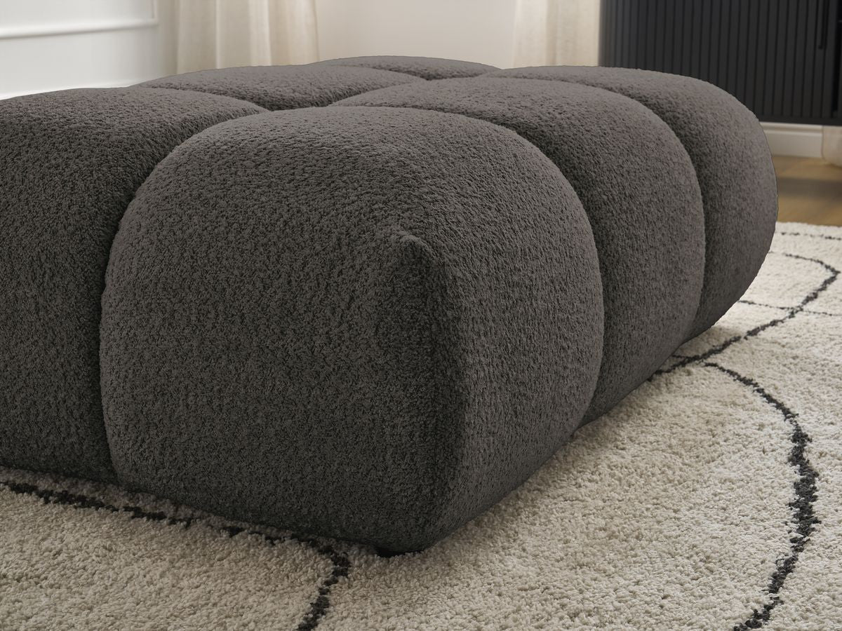 Pouf ALYA tissu bouclette