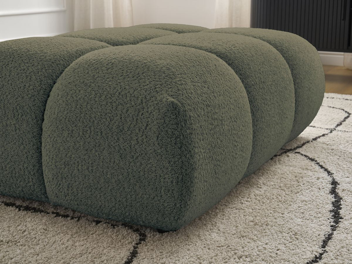 Pouf ALYA tissu bouclette