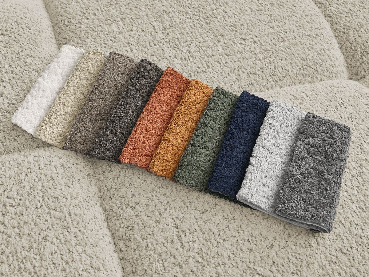 Pouf ALYA tissu bouclette