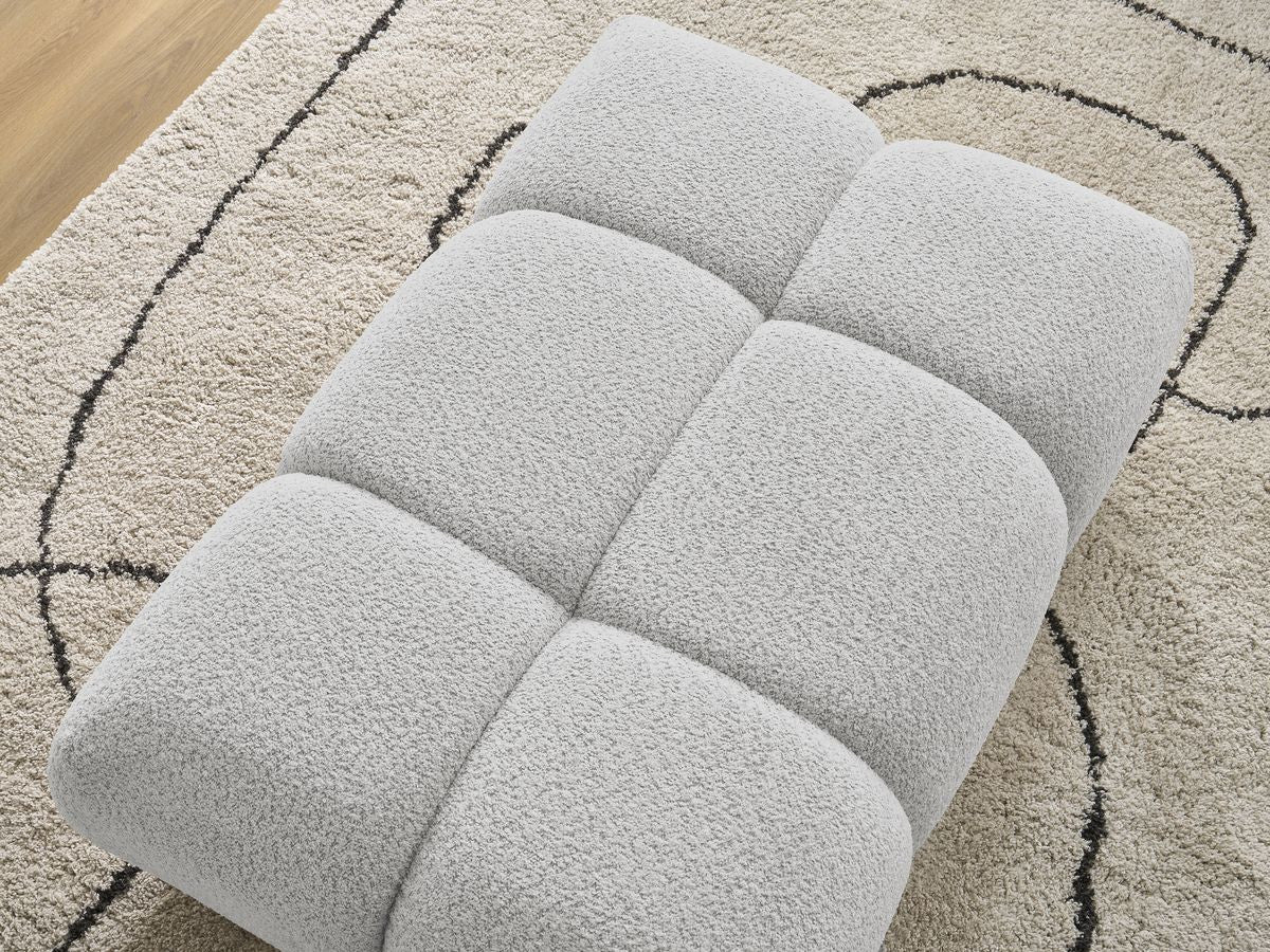 Pouf ALYA tissu bouclette
