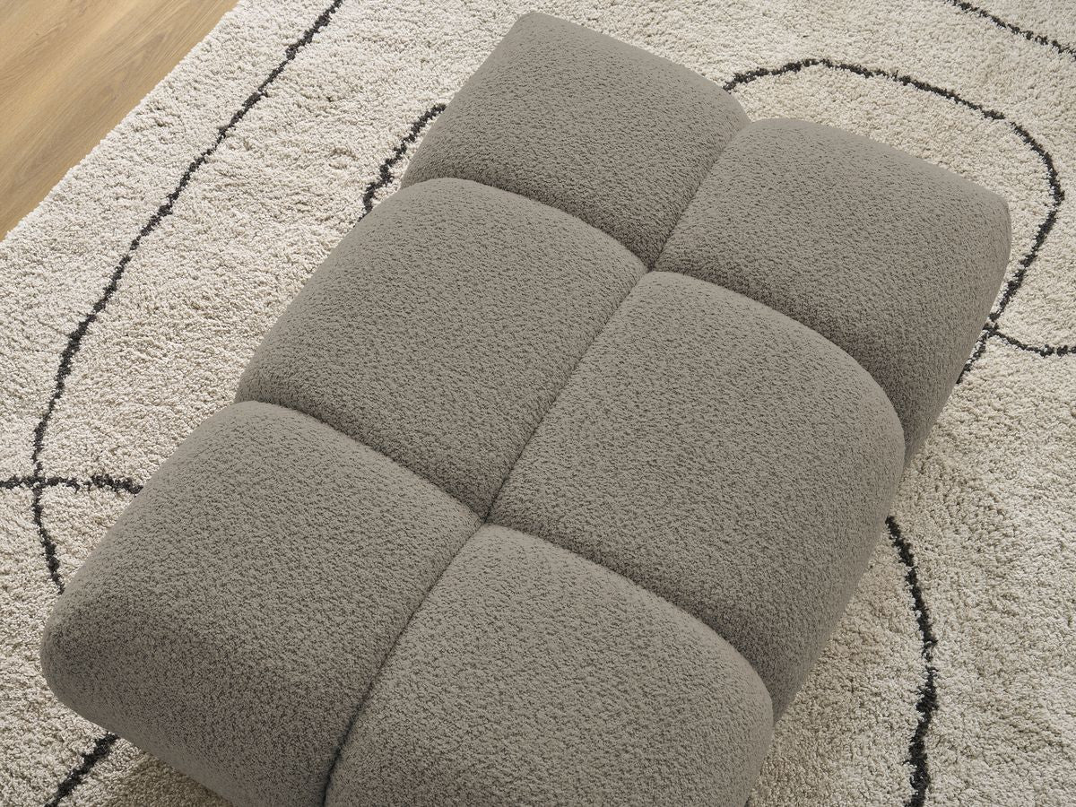 Pouf ALYA tissu bouclette