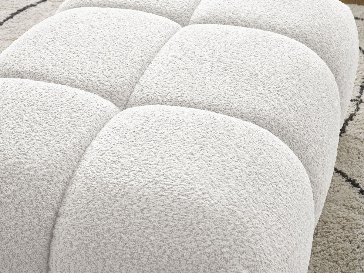 Pouf ALYA tissu bouclette